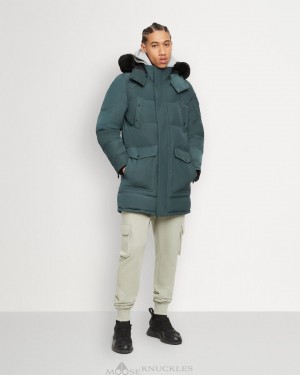 Parkas Moose Knuckles Onyx Big Ridge Parka Shearling Homme Noir | VXOBW-1973