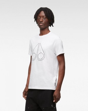 Tees Moose Knuckles Gerrard Tee Homme Blanche | YNJXO-5610