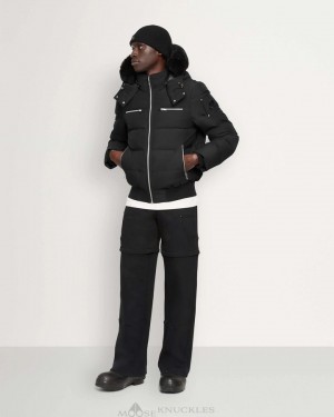 Veste Bombers Moose Knuckles Cloud Bomber Neoshear Homme Noir Noir | BOEAW-5460
