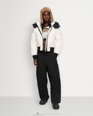 Veste Bombers Moose Knuckles Flightweight Bankhead Bomber Femme Plaster | ZTMIO-3749