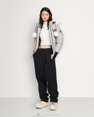 Veste Bombers Moose Knuckles Original Debbie Bomber Shearling Femme Grise | ZYCEA-8702
