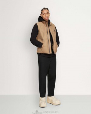 Vests Moose Knuckles Montreal Vest Homme Wood Smoke | GJREA-3148