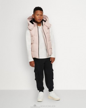 Vests Moose Knuckles Vest Enfant Rose | BNQMW-9247